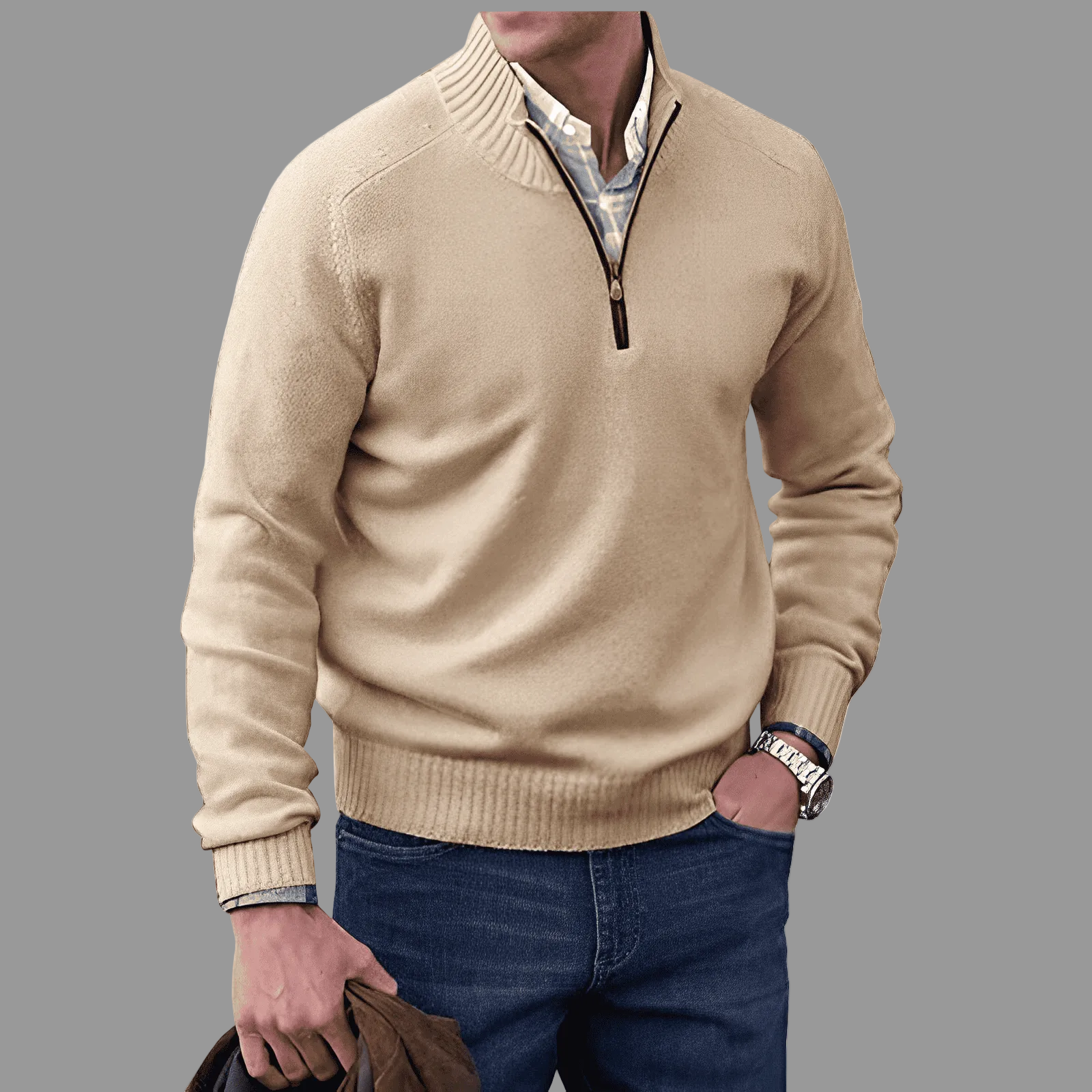 Sjoerd™ | Zip Trui met Kraag – Stijlvol Comfort & Moeiteloze Veelzijdigheid ( 1+1 Gratis )