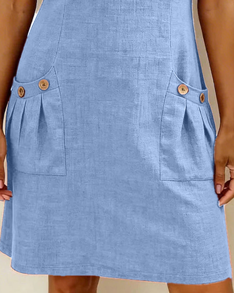Bloom™ | Katoenen jurk met ritssluiting
