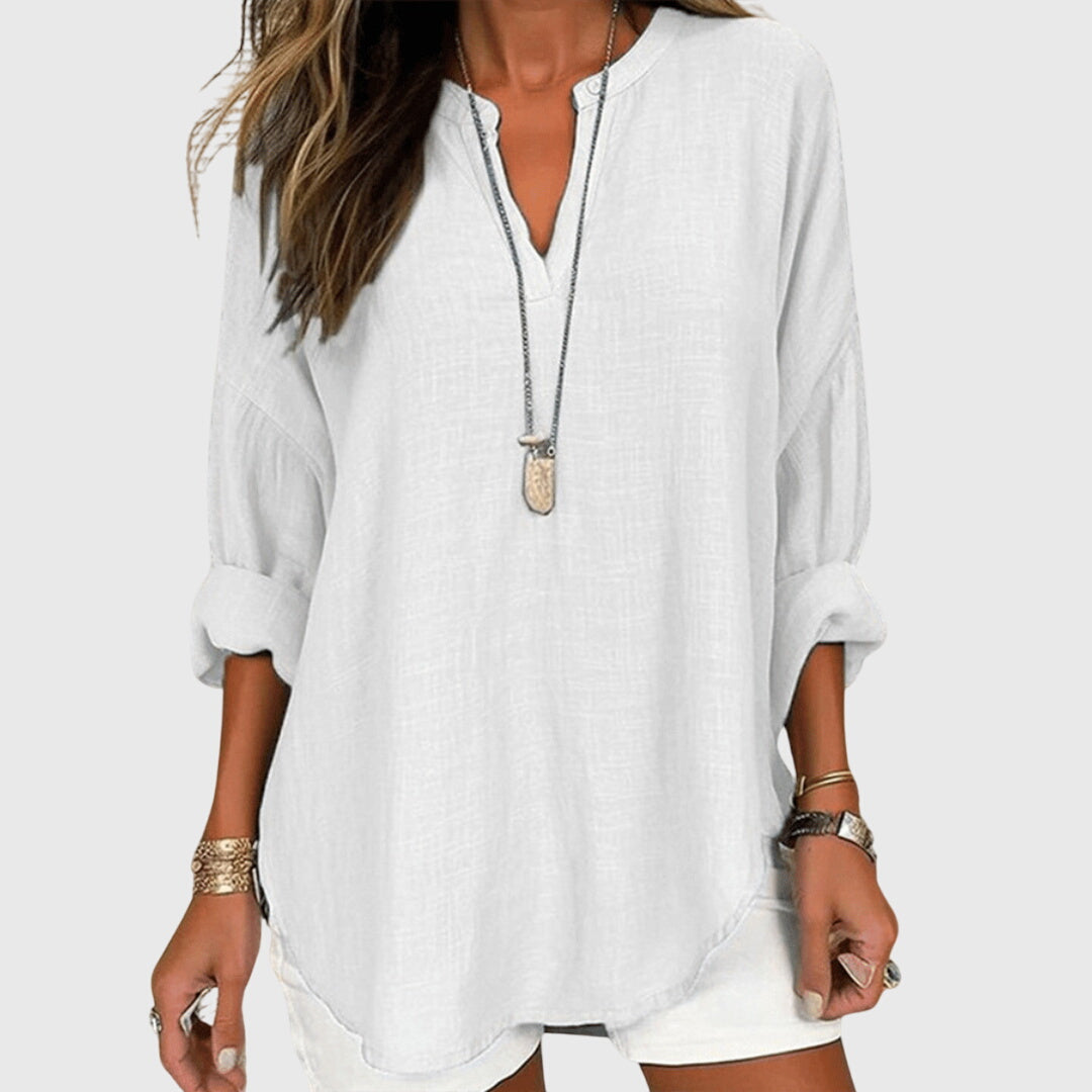 Lénara™ | Elegante en Vloeiende Strandblouse