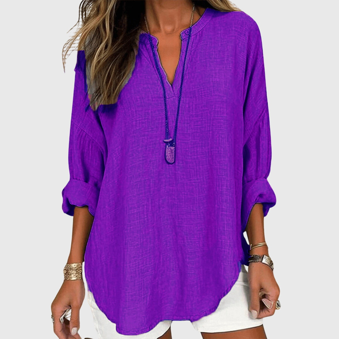 Lénara™ | Elegante en Vloeiende Strandblouse
