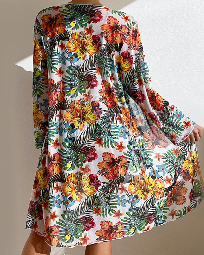 Glenda - Bikini met Bloemenrok.