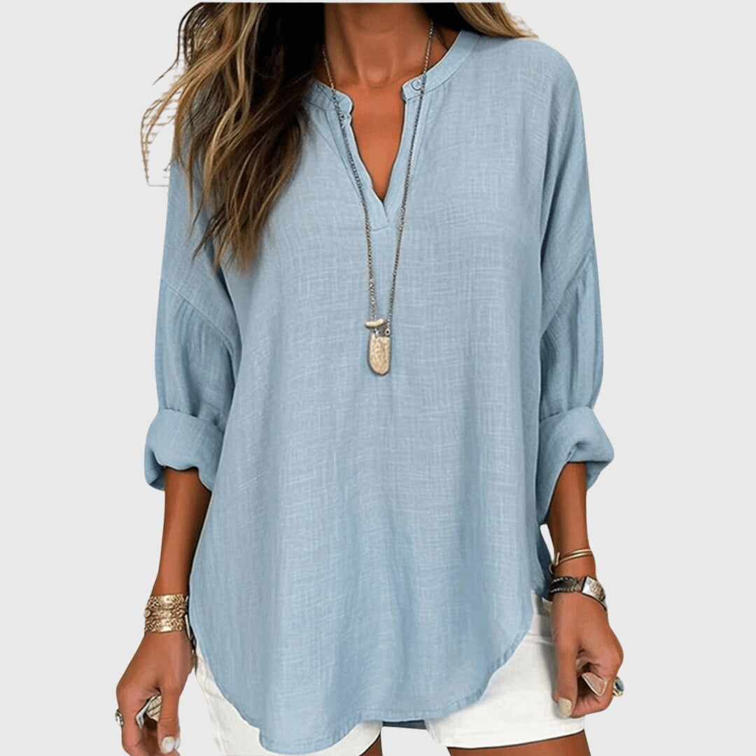 Lénara™ | Elegante en Vloeiende Strandblouse
