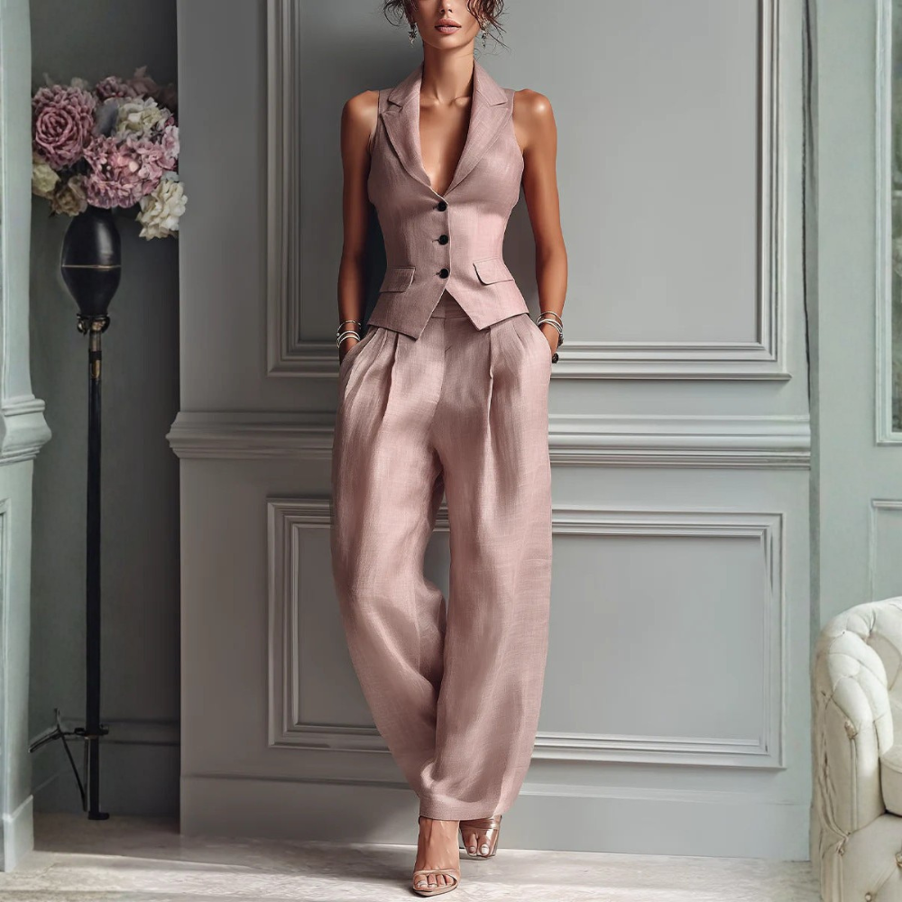 Anitia™ | Elegante, op maat gemaakte tweedelige set – Verfijnd en tijdloos