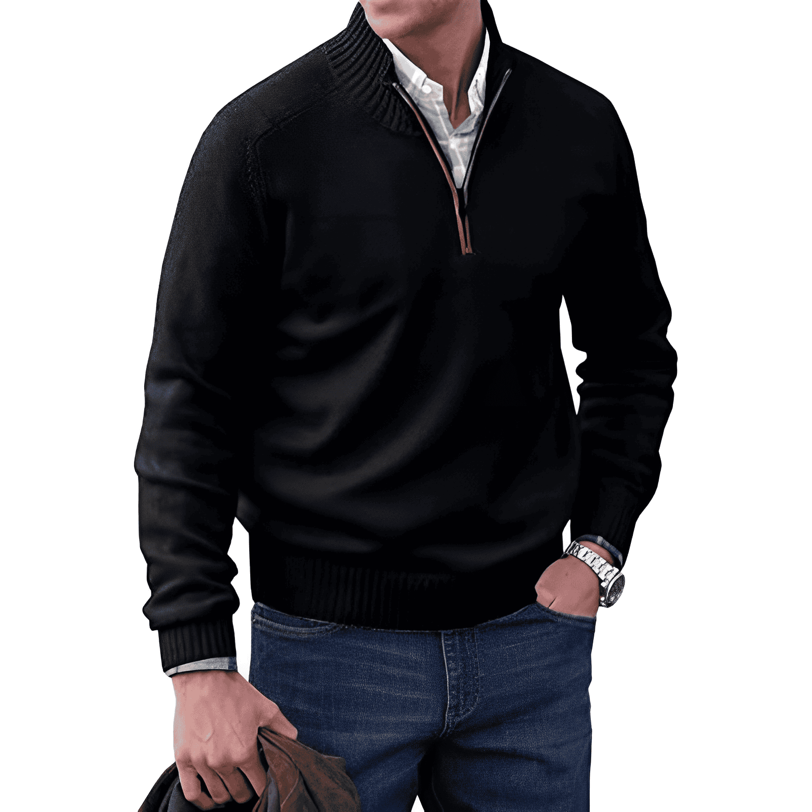 Sjoerd™ | Zip Trui met Kraag – Stijlvol Comfort & Moeiteloze Veelzijdigheid ( 1+1 Gratis )