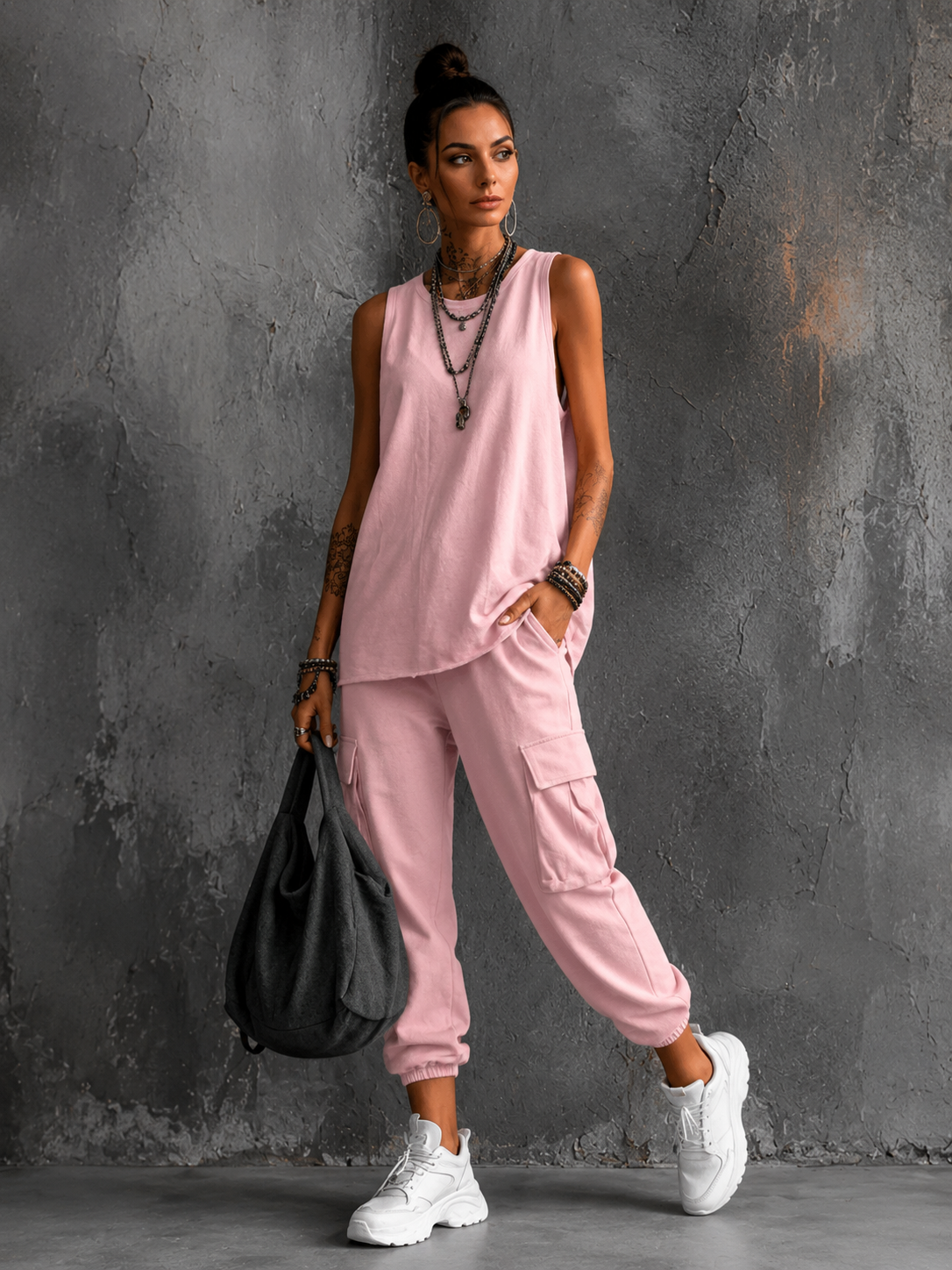 Nora™ | Buikcamouflerende Tweedelige Casual Set