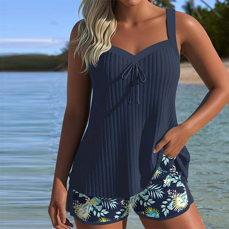Gretchen® | Tankini Gestreept met Tweedelig Strandbroekje