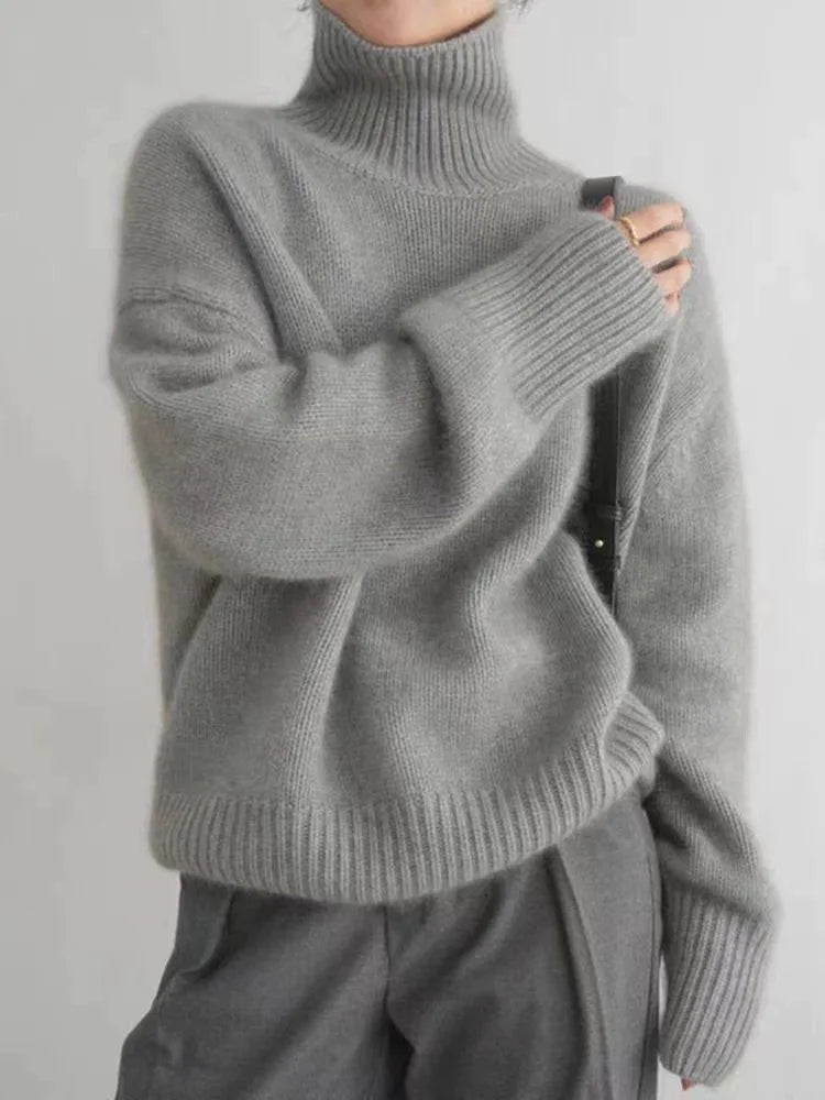 Isabella – Trui met een hoge kraag van cashmere