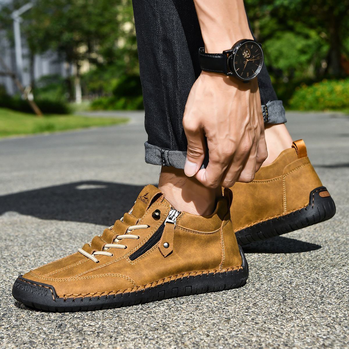 Henk™ | Premium Comfort Sneakers – Stevige Ondersteuning & Natuurlijk Loopgevoel