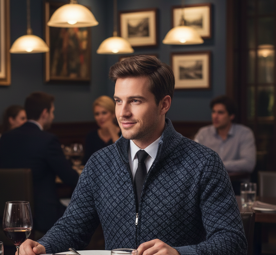 Boudewijn™ | Rits Cardigan – Verfijnde Warmte & Tijdloze Uitstraling