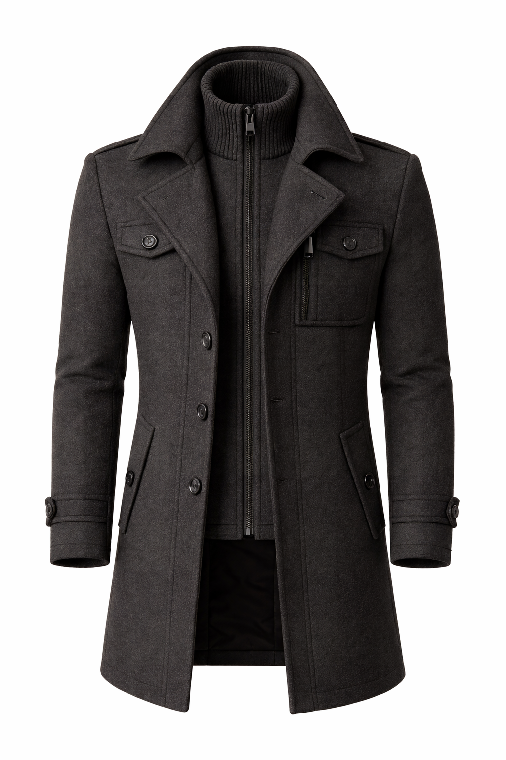 Herman™ | Luxe Winter Overjas – Tijdloze Klasse, Warmte & Verfijnde Structuur