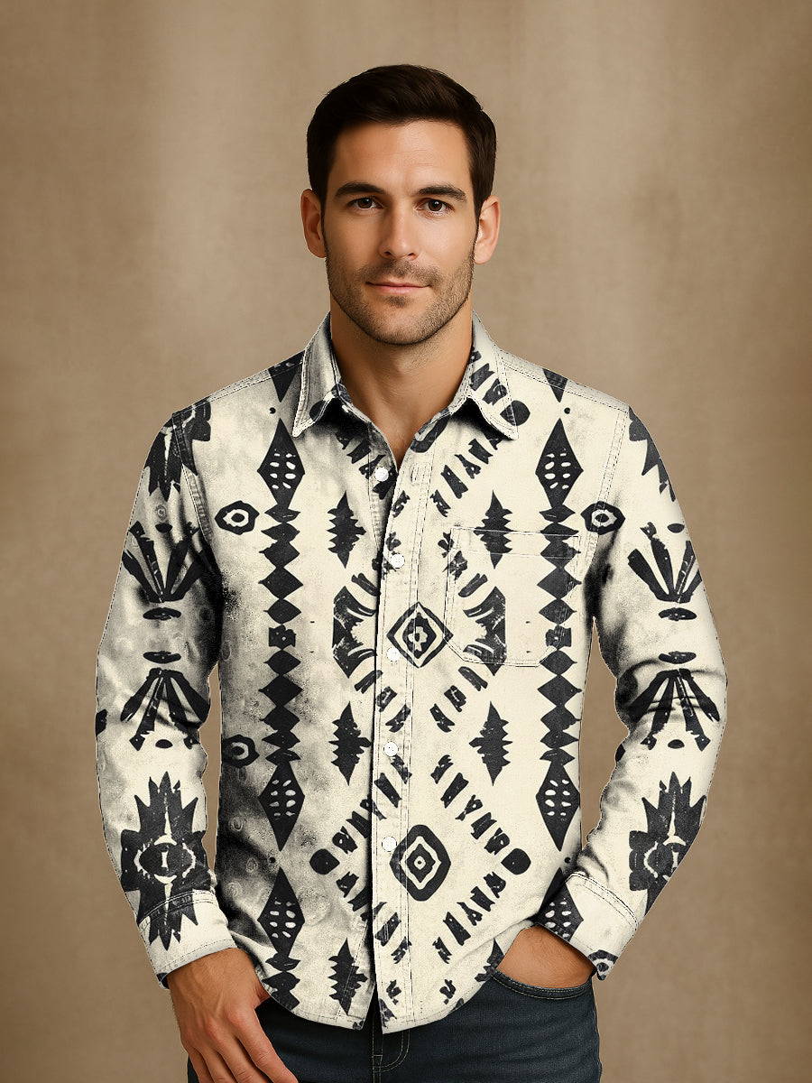 Bloom™ | Western Print Overhemd – Stoere Stijl & Tijdloos Karakter