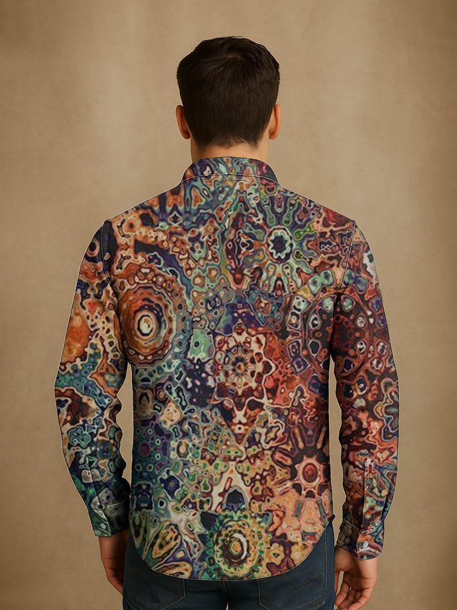 Bloom™ | Luxe Artistiek Print Overhemd – Unieke Stijl & Expressief Karakter