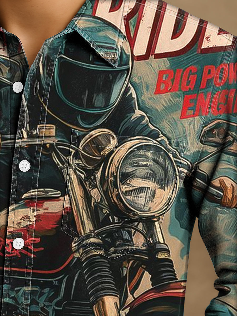 Bloom™ | Vintage Biker Overhemd – Stoere Look & Vrije Spirit