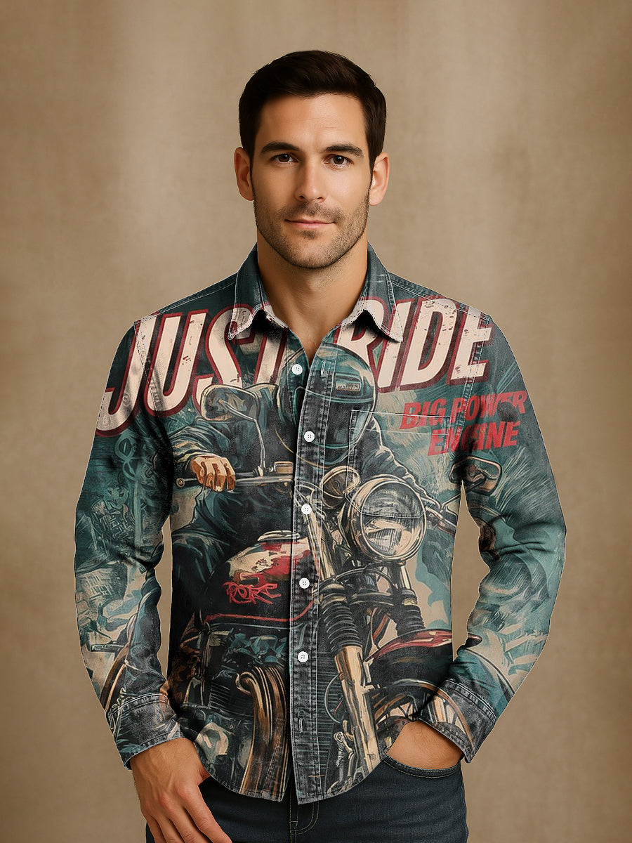 Bloom™ | Vintage Biker Overhemd – Stoere Look & Vrije Spirit