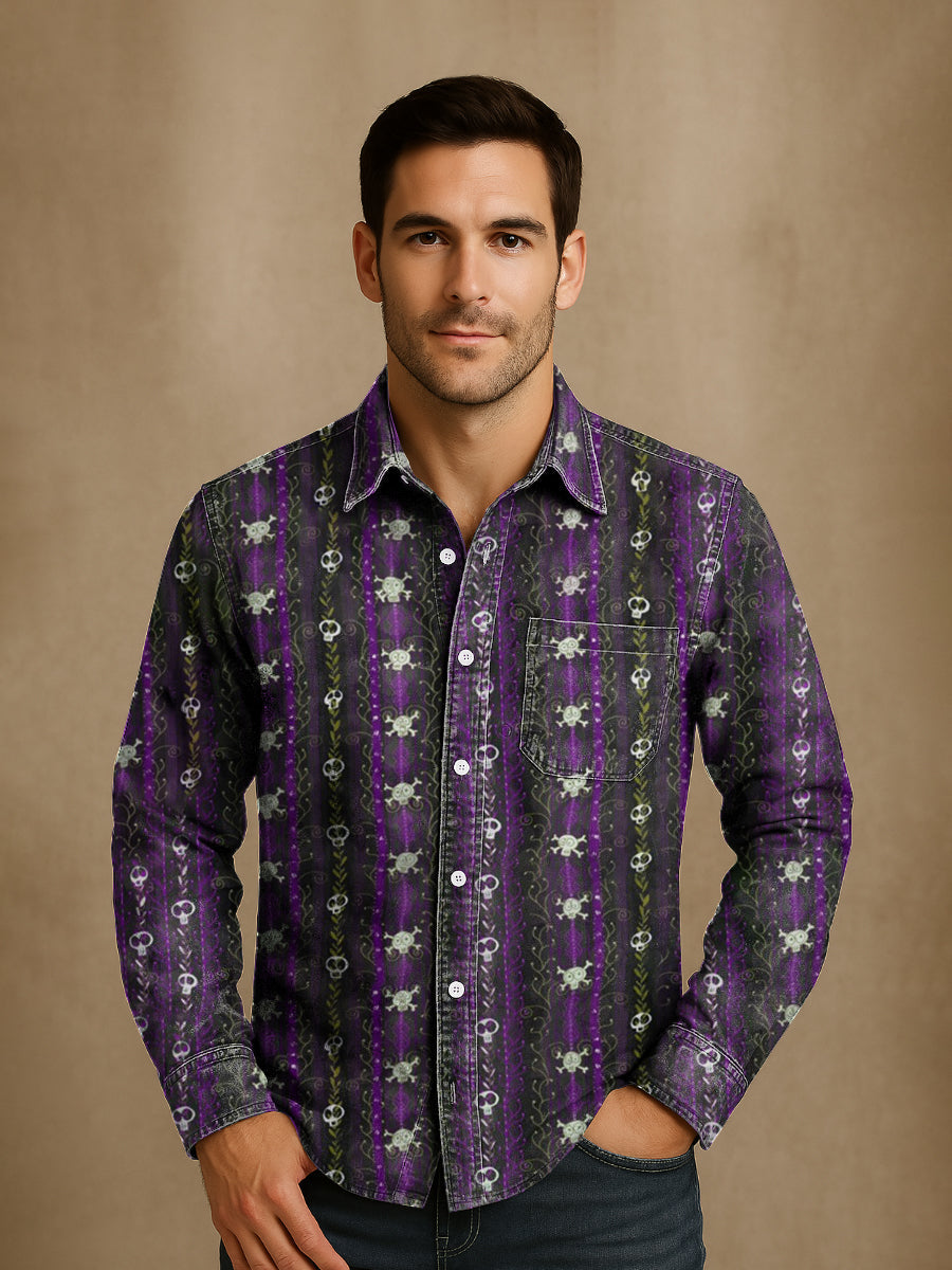 Bloom™ | Premium Gothic Print Overhemd – Gedurfde Stijl & Uniek Karakter