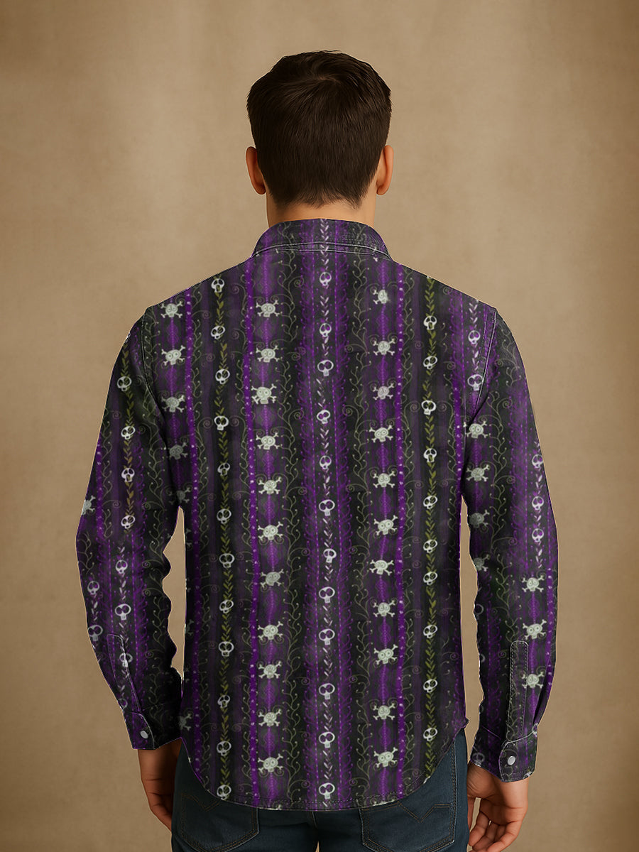 Bloom™ | Premium Gothic Print Overhemd – Gedurfde Stijl & Uniek Karakter
