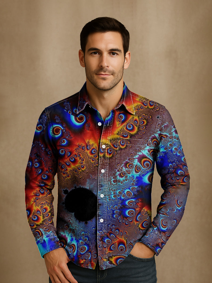 Bloom™ | Premium Artistiek Print Overhemd – Unieke Stijl & Expressief Comfort