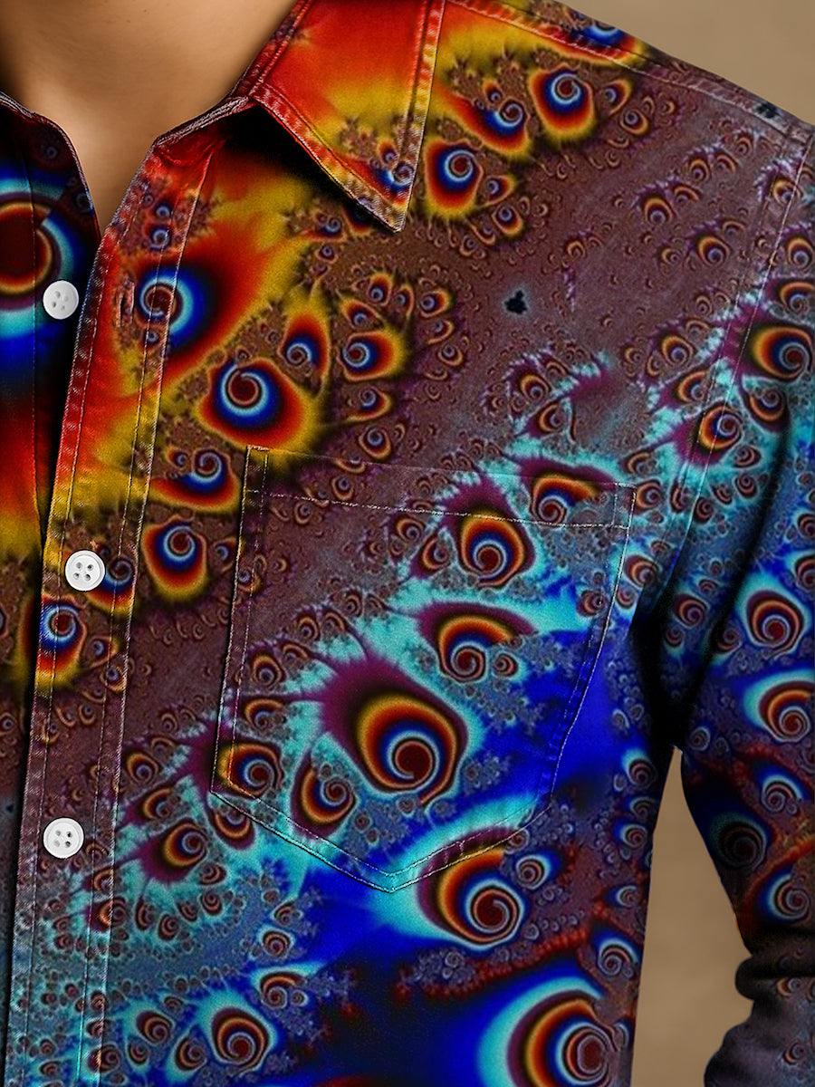 Bloom™ | Premium Artistiek Print Overhemd – Unieke Stijl & Expressief Comfort