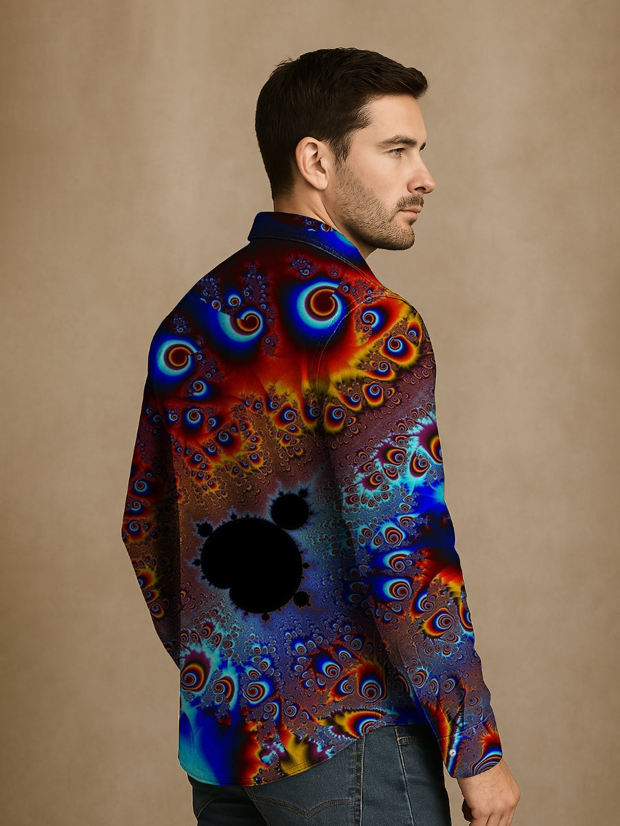 Bloom™ | Premium Artistiek Print Overhemd – Unieke Stijl & Expressief Comfort