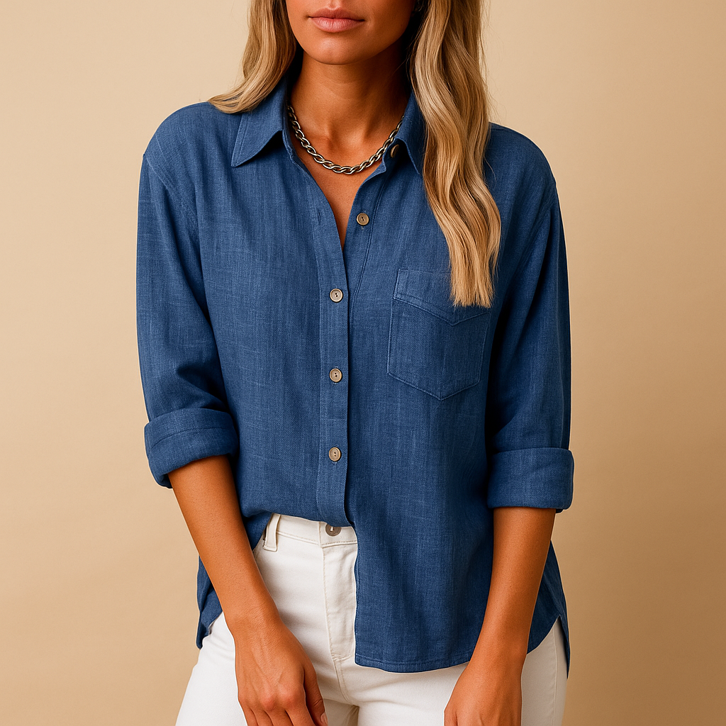 Maxime | Blouse met lange mouwen voor dames | Oversized en chic casual