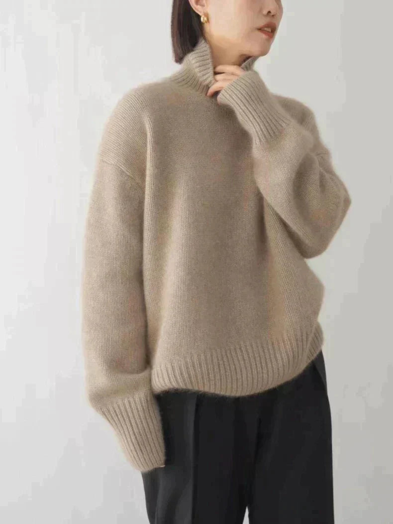 Isabella – Trui met een hoge kraag van cashmere