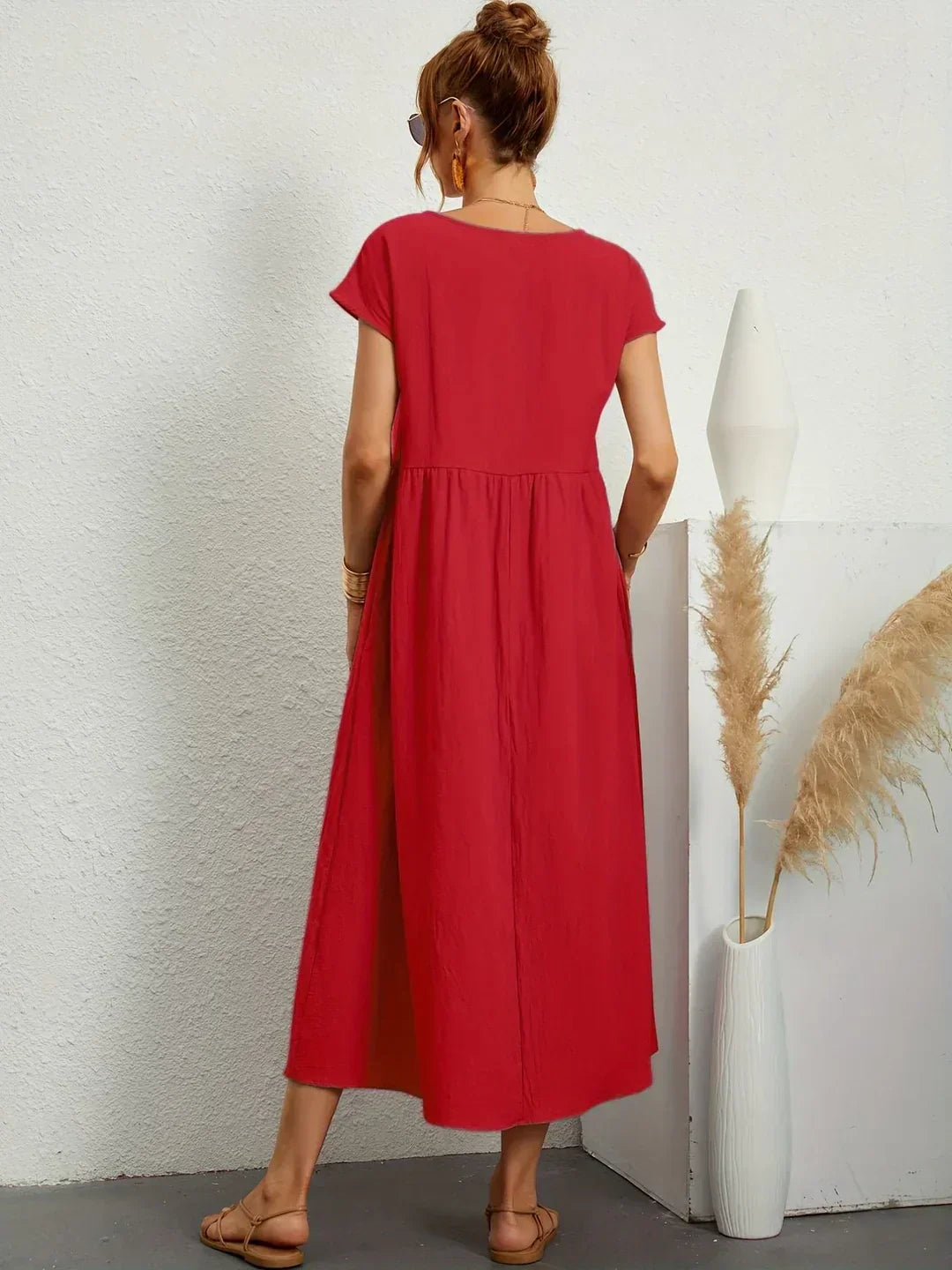 Gabrielle™ | Soepelvallende midijurk – Tijdloze elegantie & beperkte voorraad