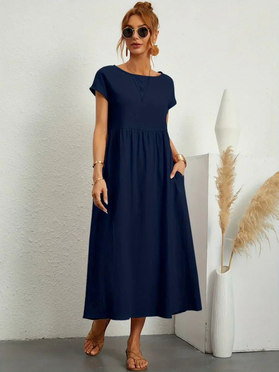 Gabrielle™ | Soepelvallende midijurk – Tijdloze elegantie & beperkte voorraad