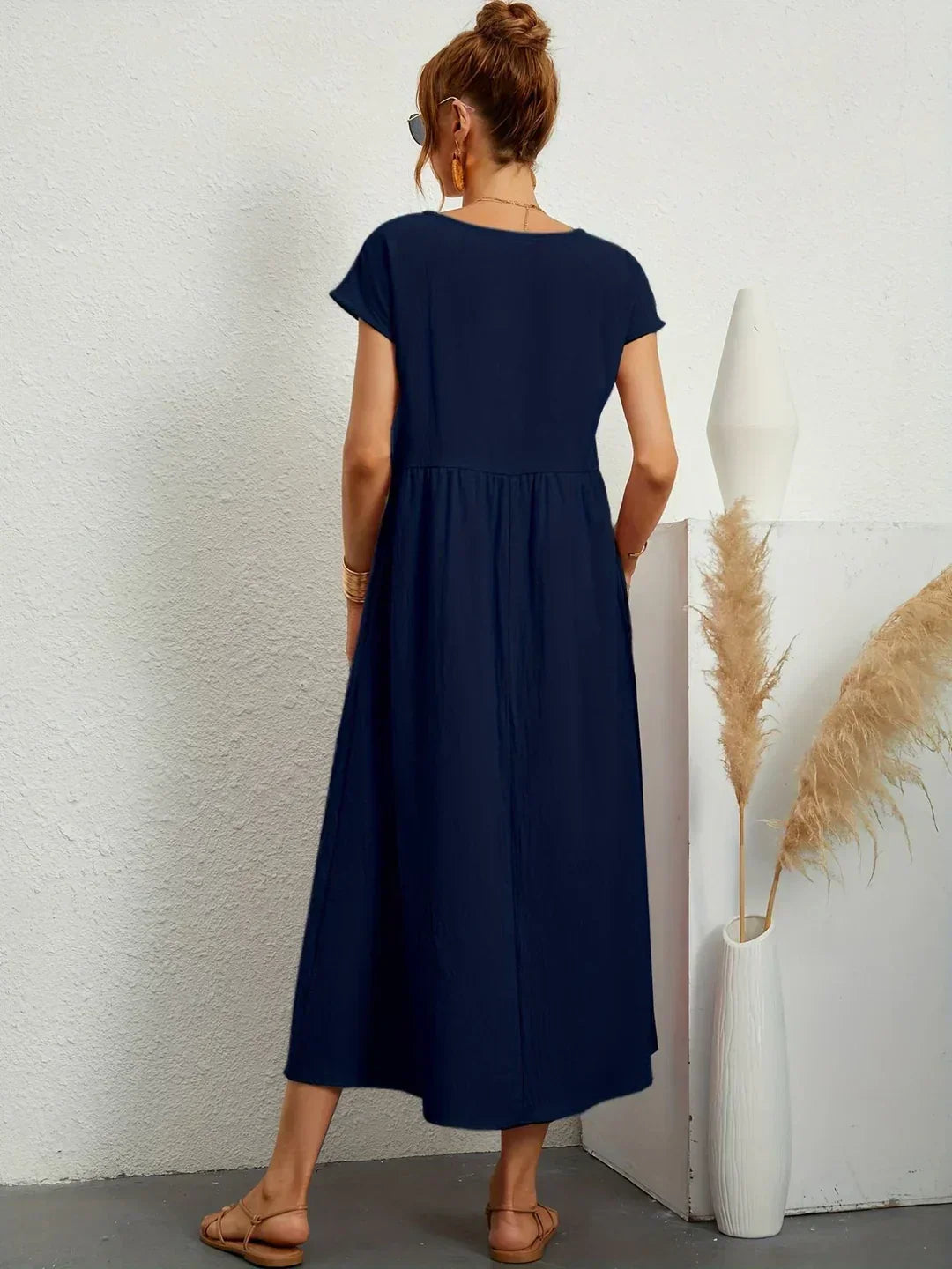 Gabrielle™ | Soepelvallende midijurk – Tijdloze elegantie & beperkte voorraad