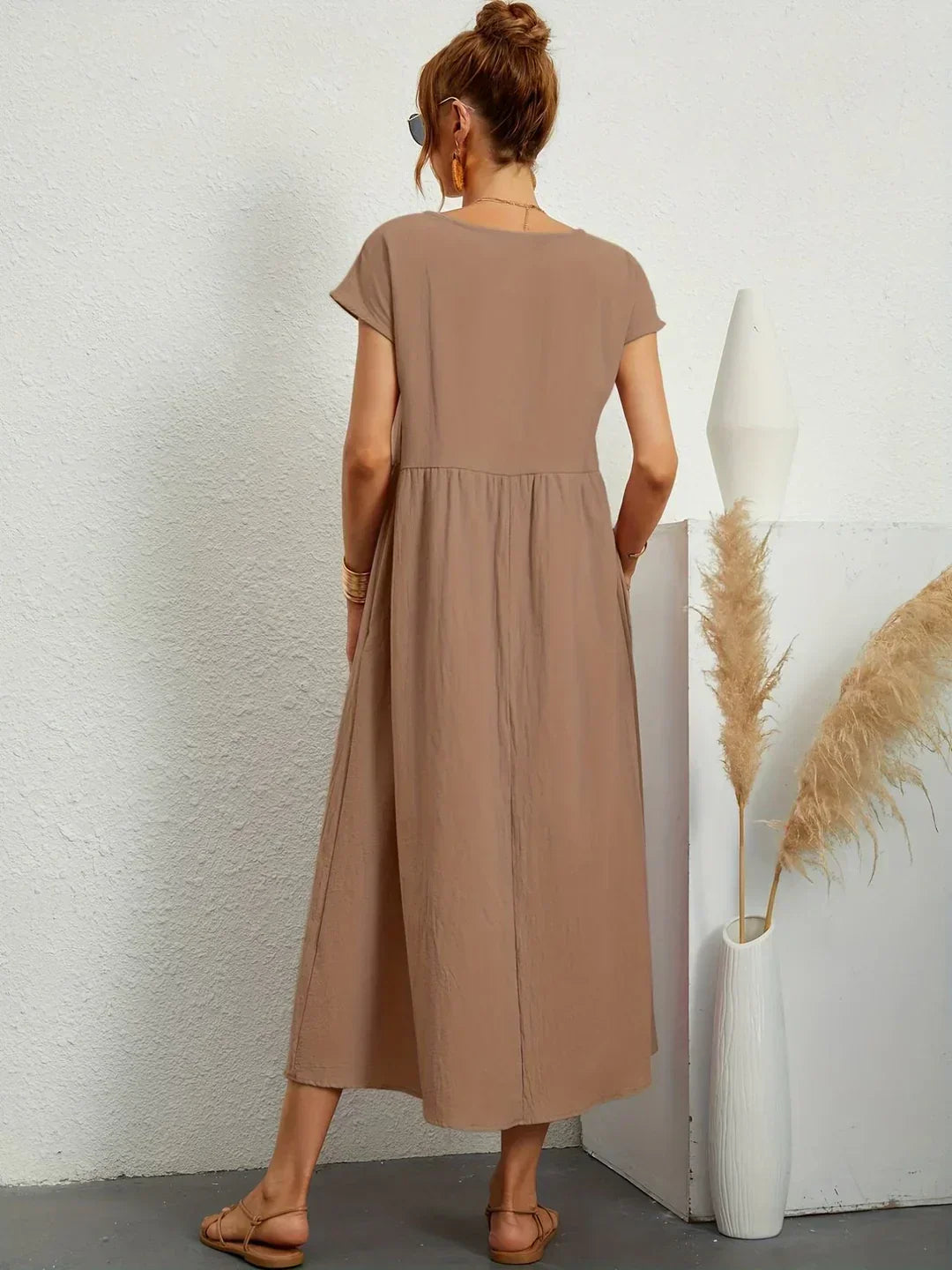 Gabrielle™ | Soepelvallende midijurk – Tijdloze elegantie & beperkte voorraad