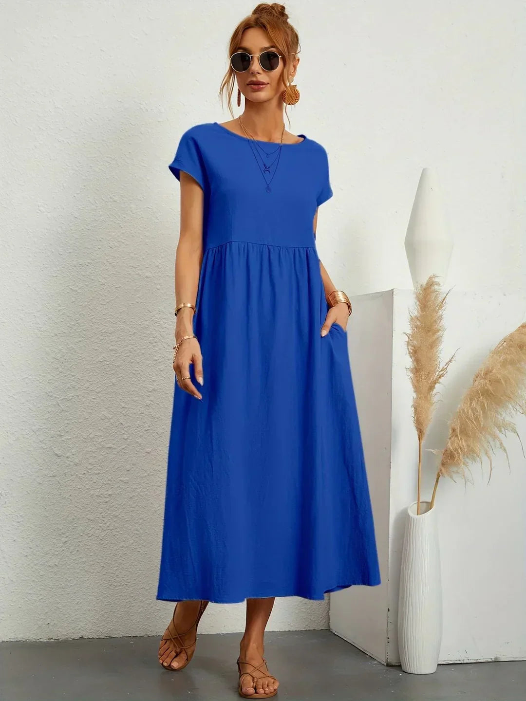 Gabrielle™ | Soepelvallende midijurk – Tijdloze elegantie & beperkte voorraad
