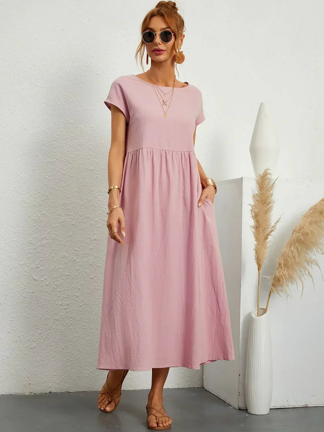 Gabrielle™ | Soepelvallende midijurk – Tijdloze elegantie & beperkte voorraad