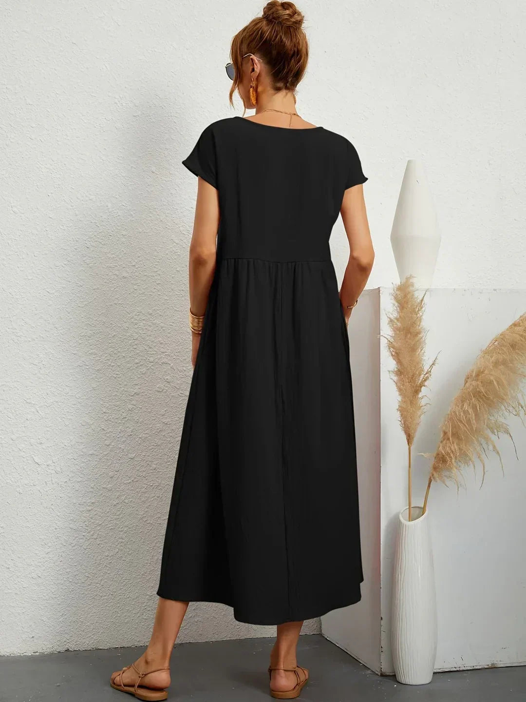 Gabrielle™ | Soepelvallende midijurk – Tijdloze elegantie & beperkte voorraad