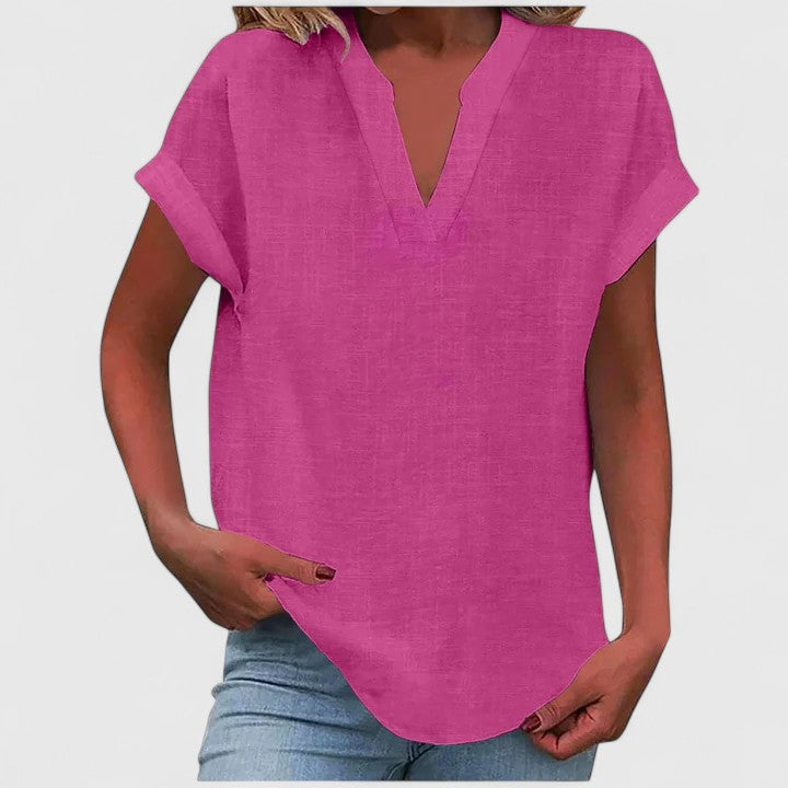 Xavinah | Comfortabele blouse met V-hals