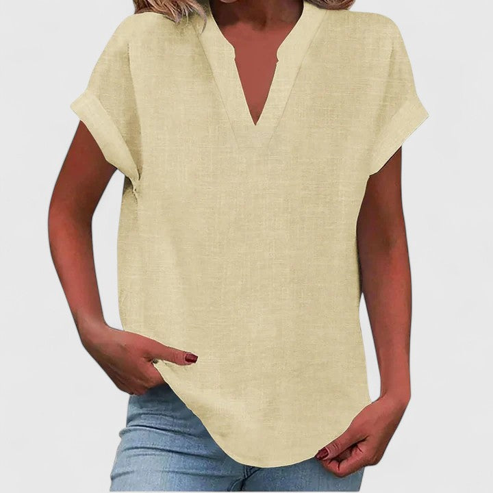 Xavinah | Comfortabele blouse met V-hals