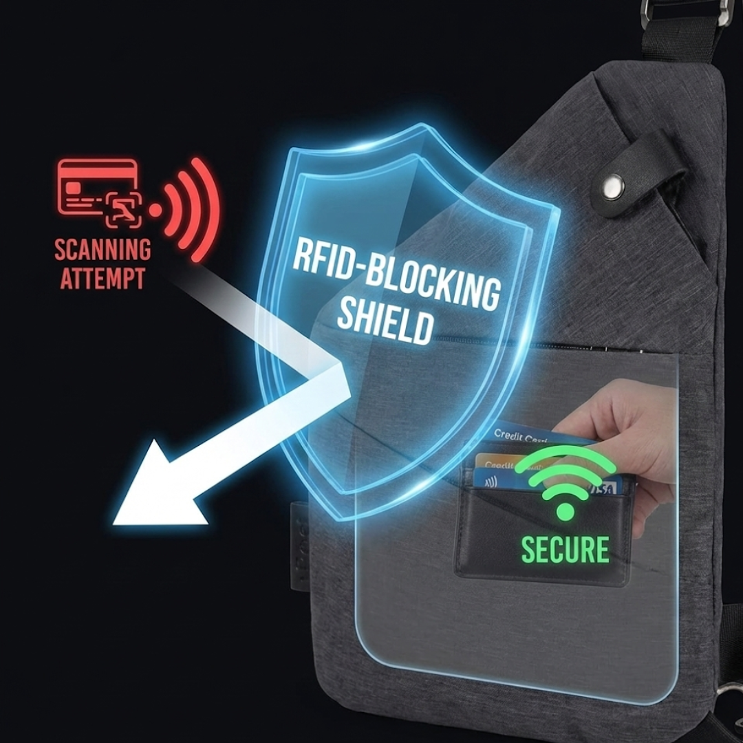 SecuWalker™ | Premium Anti-Diefstal Slingbag – Veilig, Waterdicht & Ultiem Comfort