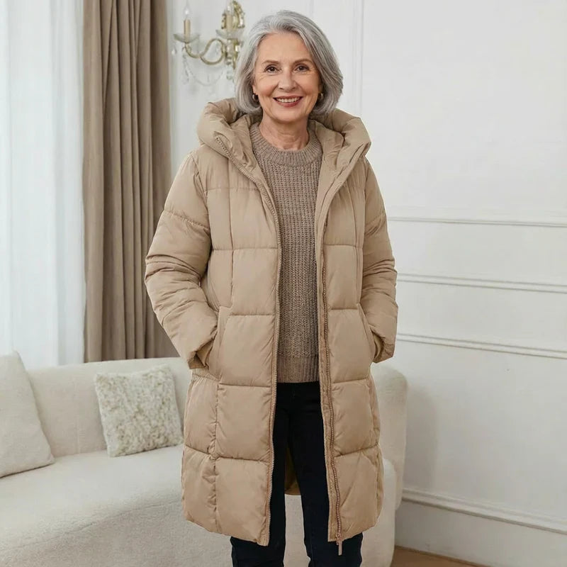 Campbell™ | Premium Comfort Winterjas met Capuchon – Zacht, Warm & Verfijnd