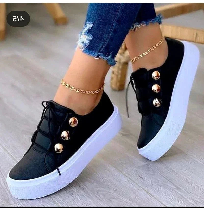 Serena | Orthopedische Rondneus Platform Sneakers™