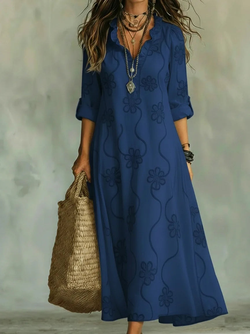 Nora™ | Buikcamouflerende Bloemen Zomerjurk