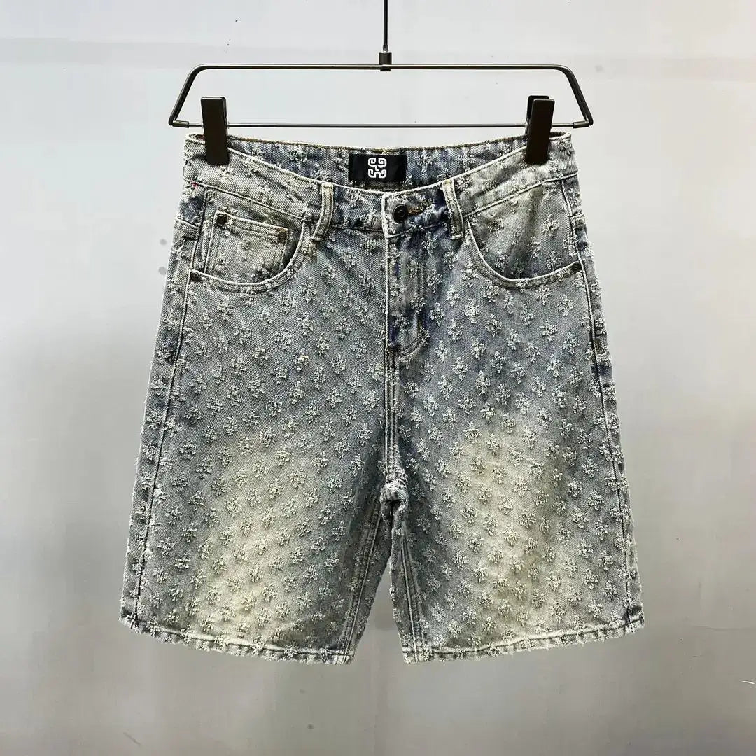 Mark™ | Premium denim shorts met textuur – Luxe gevoel, beperkte voorraad