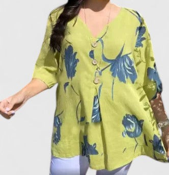 Bloom™ | Elegante Bloemenprint Blouse