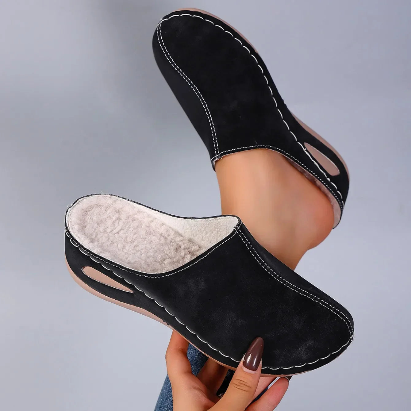 Sanne™ | Premium Comfort Pantoffels – Warme Ontspanning & Zachte Ondersteuning