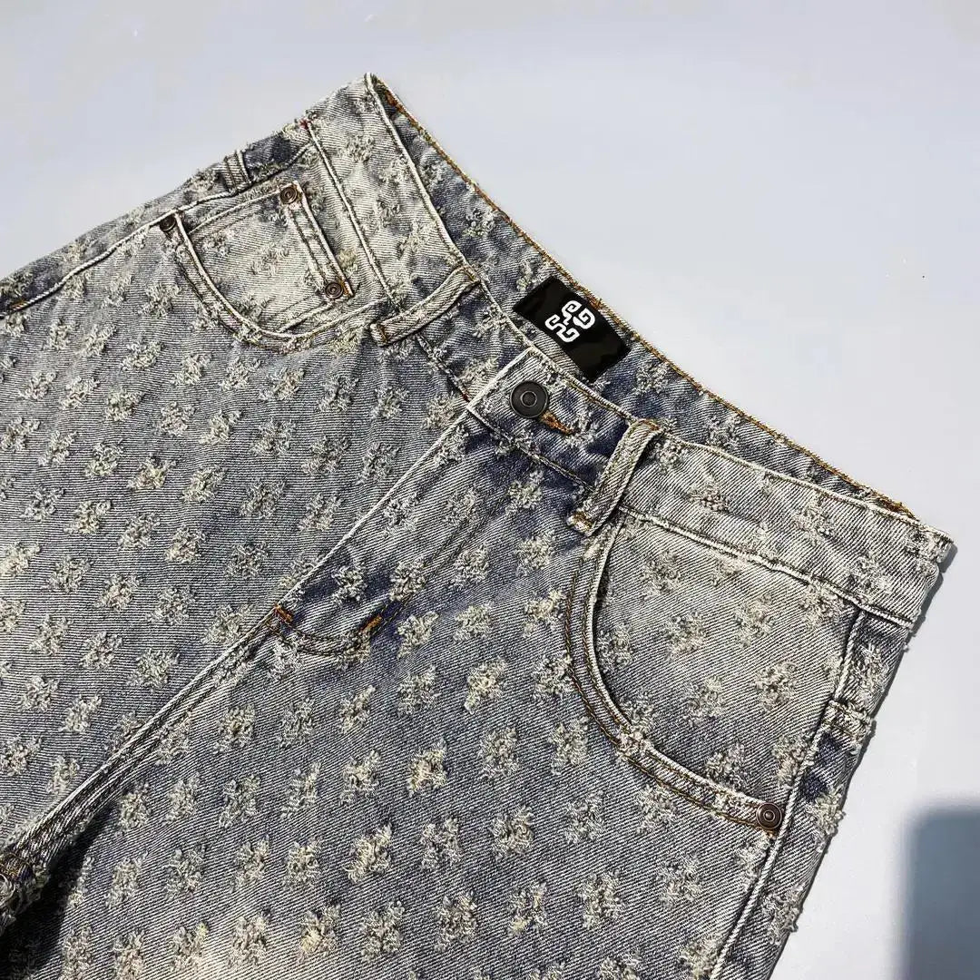 Mark™ | Premium denim shorts met textuur – Luxe gevoel, beperkte voorraad