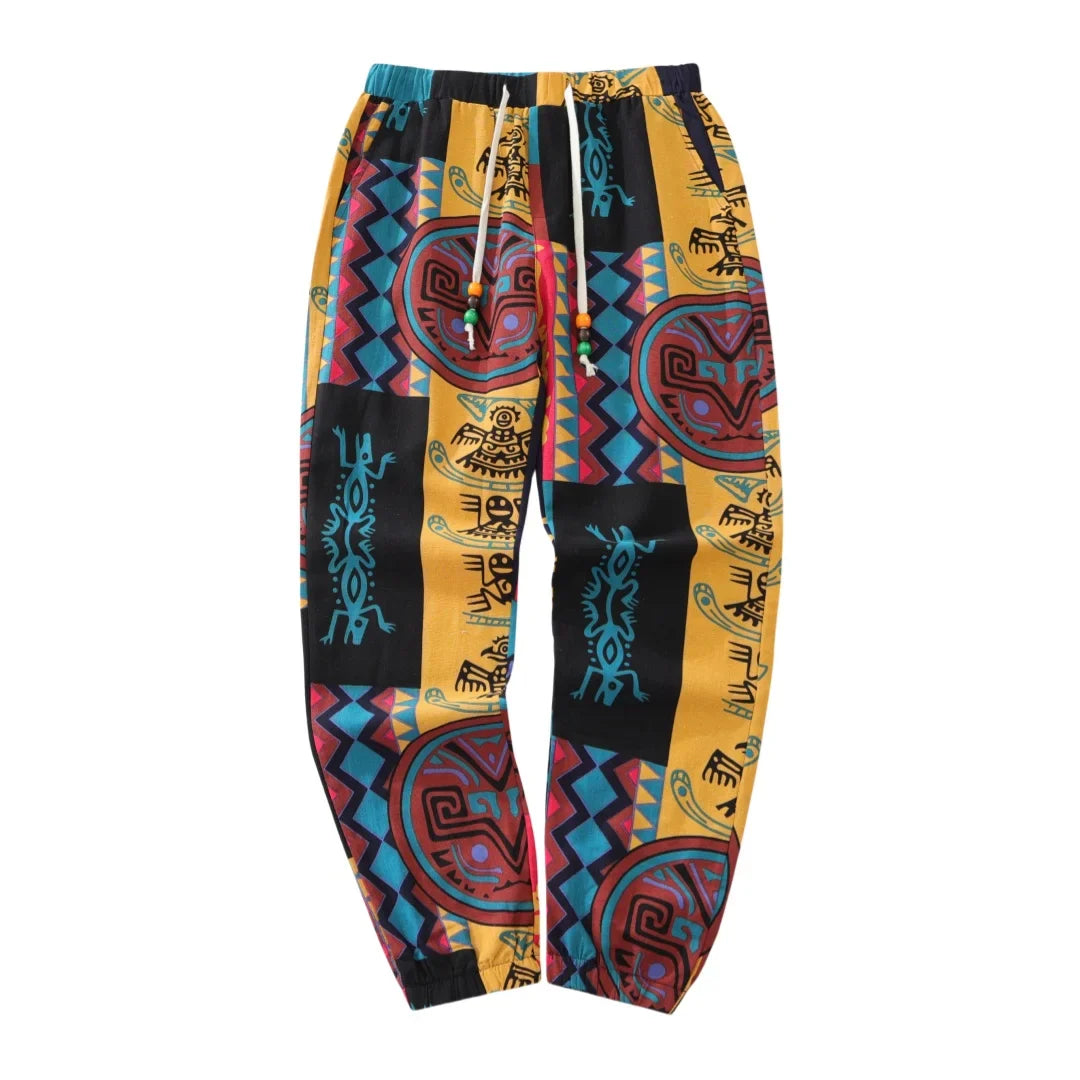 Bloom™ | Boho Tribal Print Broek