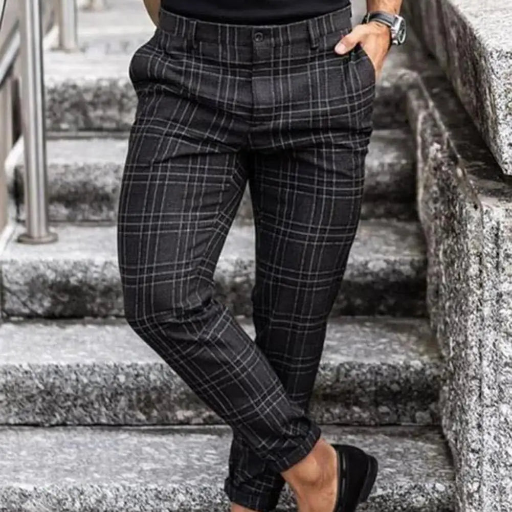 Bloom™ | Casual Geruite Herenbroek