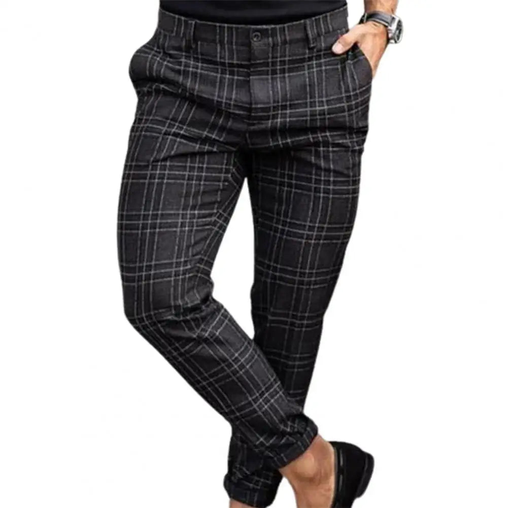 Bloom™ | Casual Geruite Herenbroek