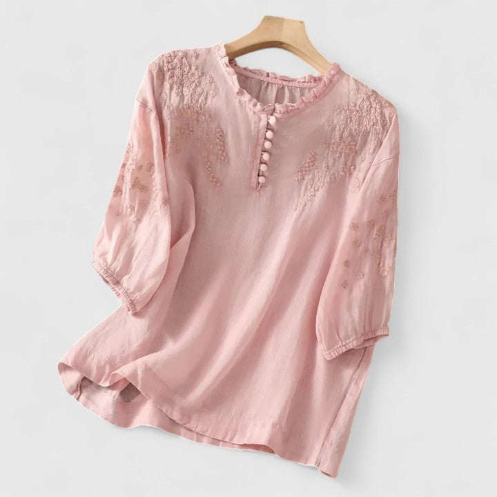 Vassilène | Elegante Blouse met Knopen