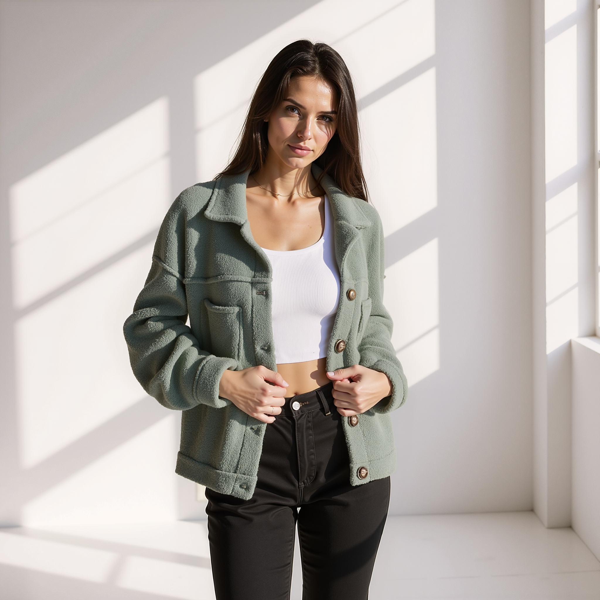 Selina | Fleece Herfstjas | 1+1 GRATIS