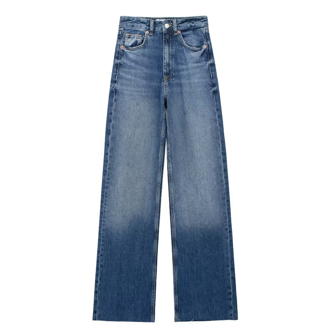 Bloom® | Blauwe Damesbroek Wide Leg