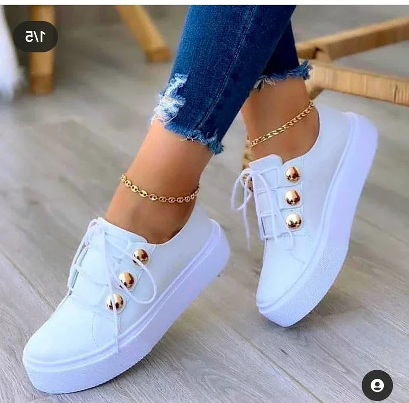 Serena | Orthopedische Rondneus Platform Sneakers™