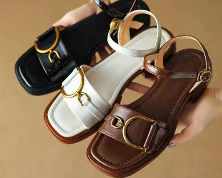 Amara | Gesp Flat Sandalen™
